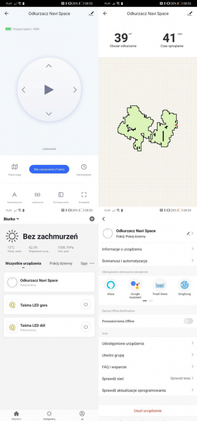 hykker navi space aplikacja