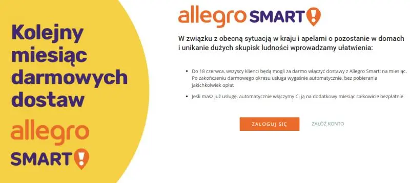allegro smart za darmo czerwiec