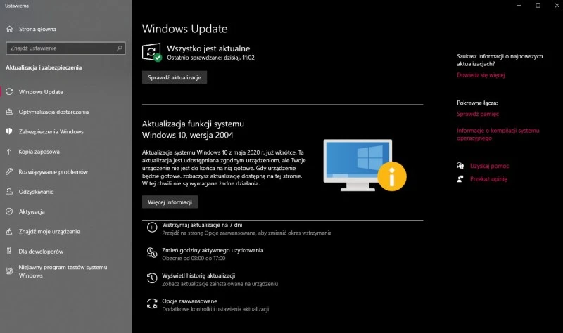 windows update komunikat