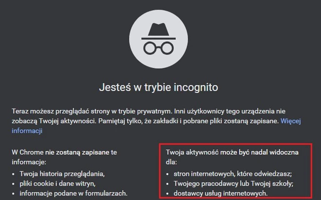 google chrome incognito