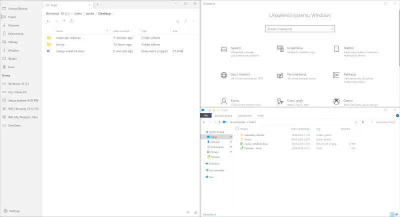 Files UWP vs Windows Exsplorator