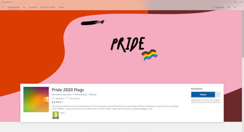 Windows motyw Pride 2020