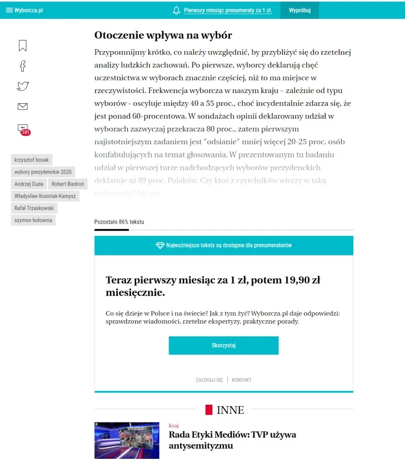 wyborcza paywall