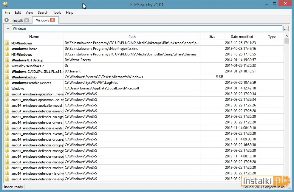 Okladka FileSearchy
