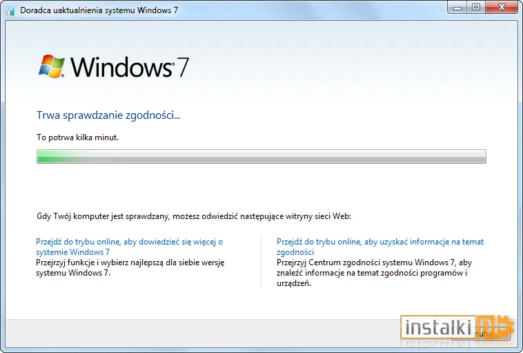 Okladka Windows 7 Upgrade Advisor 2