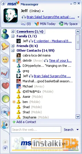 Okladka MSN Messenger dla Windows 98-ME