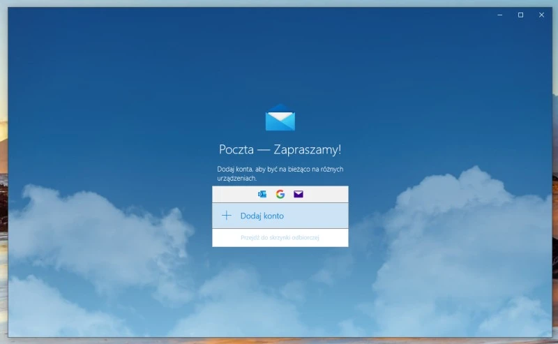 poczta windows 10