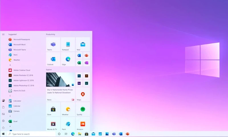 nowe menu start windows 10 2