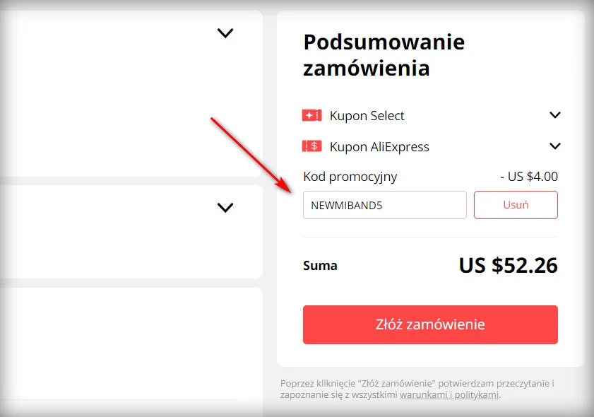 Kod promocyjny AliExpress