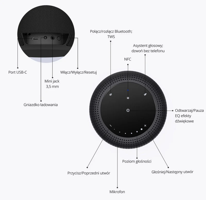 Sterowanie głośnikiem