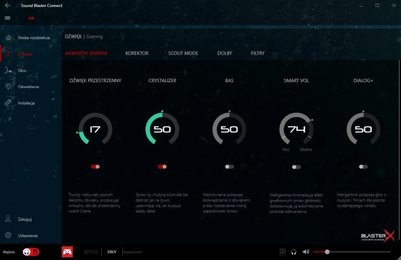 Sound BlasterX G6 8