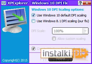 Okladka Windows 10 DPI Fix