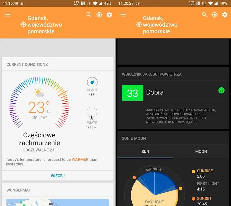 Przegląd aplikacji pogodowych