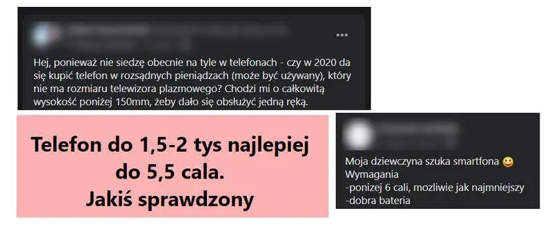 maly smartfon w 2020