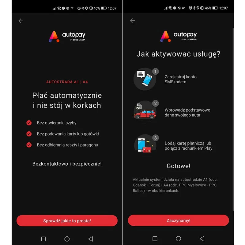 Autopay w aplikacji Yanosik