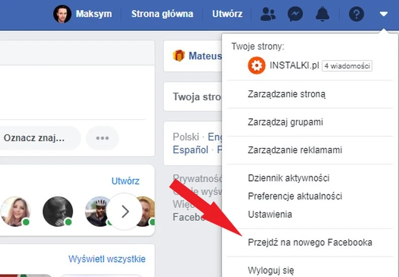 facebook nowy