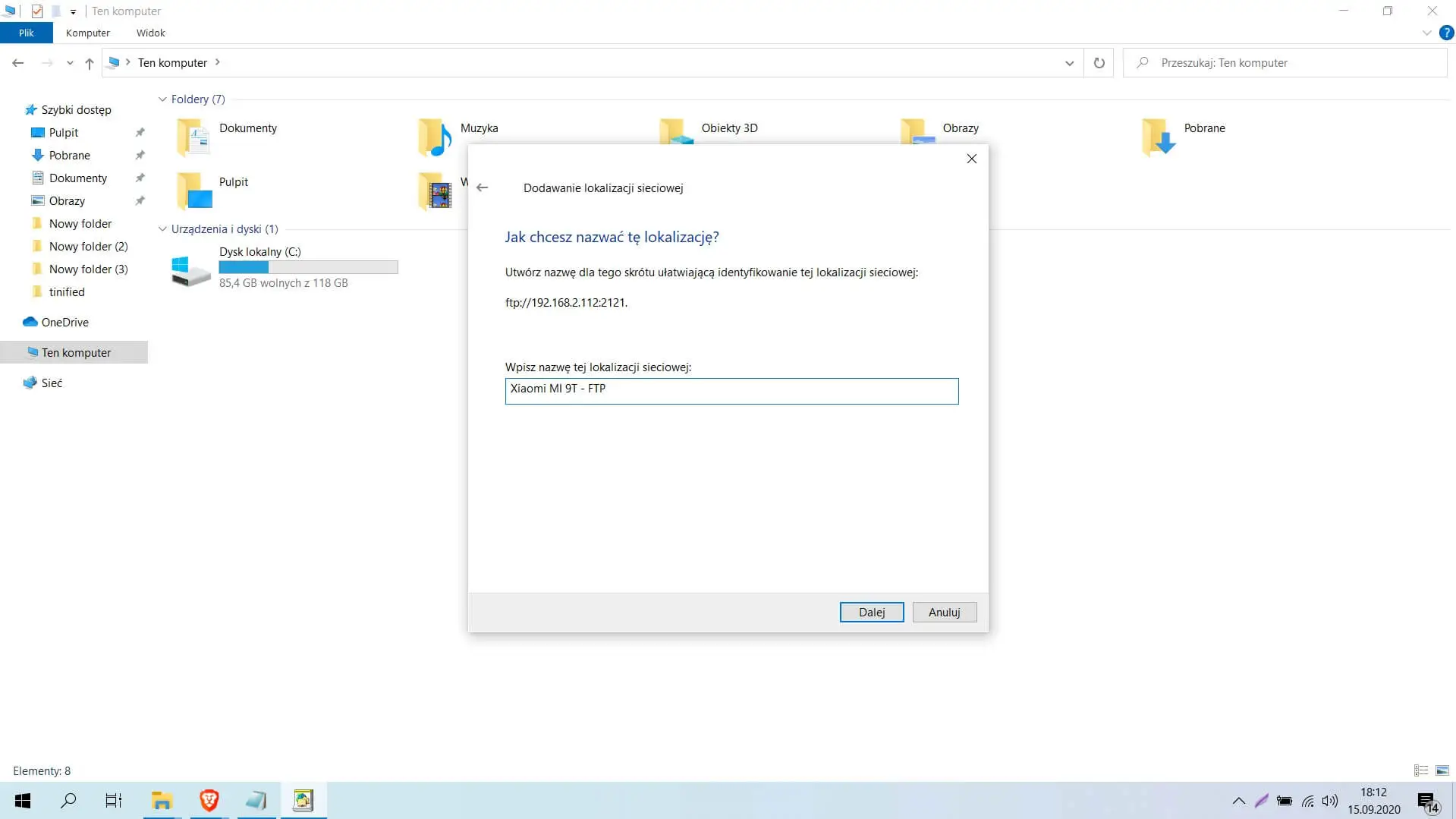 MIUI 12 serwer FTP szybsze laczenie bezprzewodowo