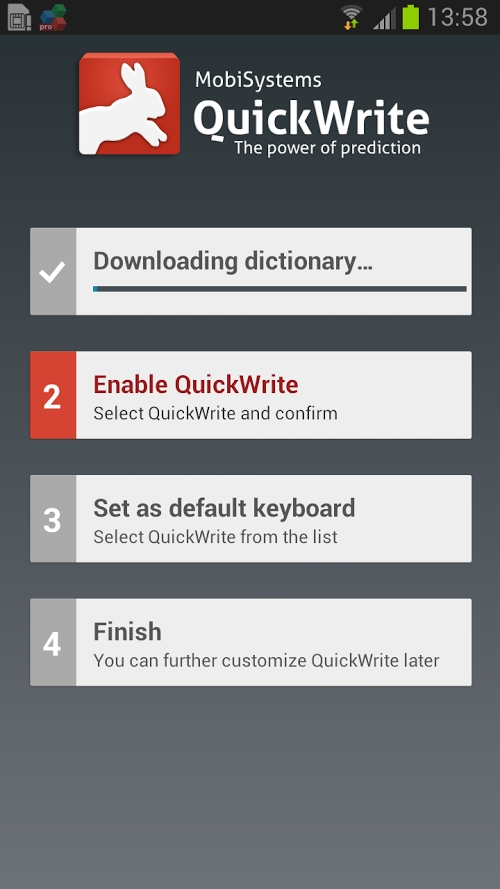 QuickWrite Keyboard Trial
