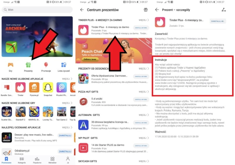 tinder plus za darmo