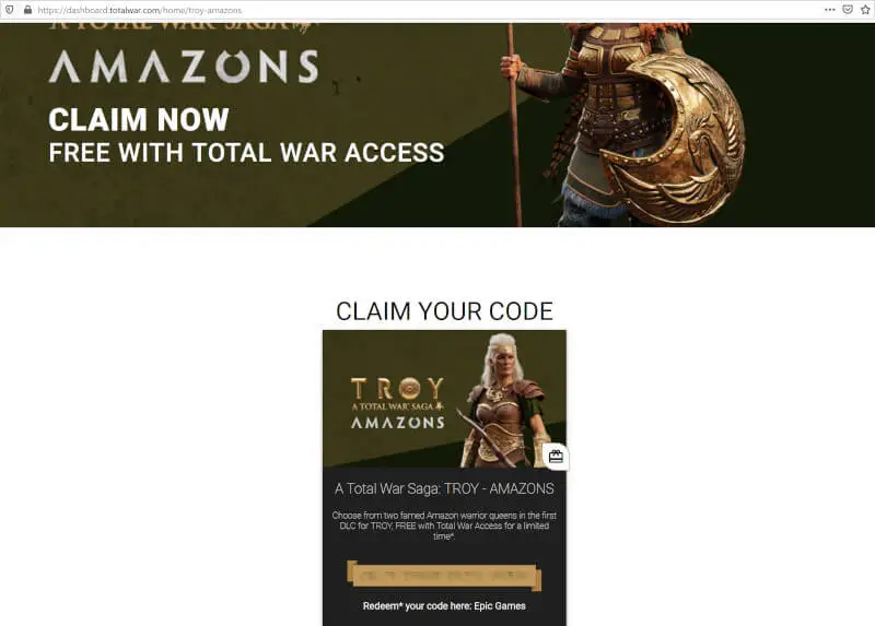 A Total War Saga: Troy Amazons