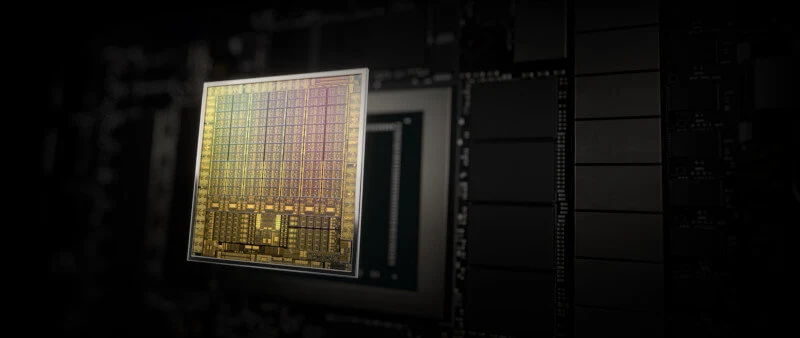 Nvidia GeForce RTX 3000 - wizualizacja chipu