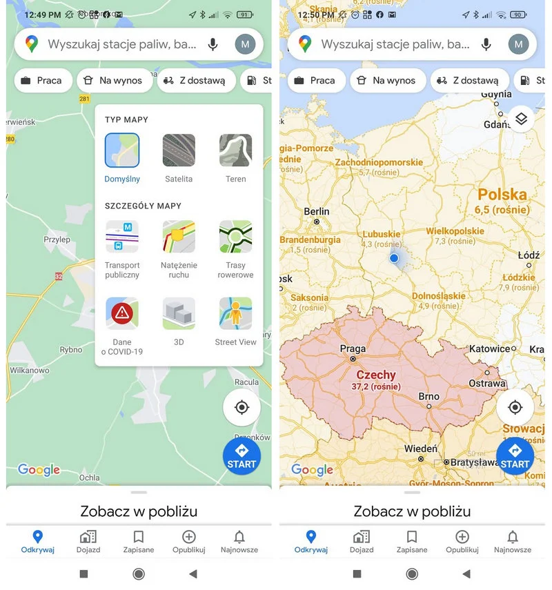 covid 19 mapy google