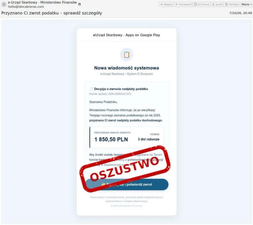 oszustwo zwrot 2