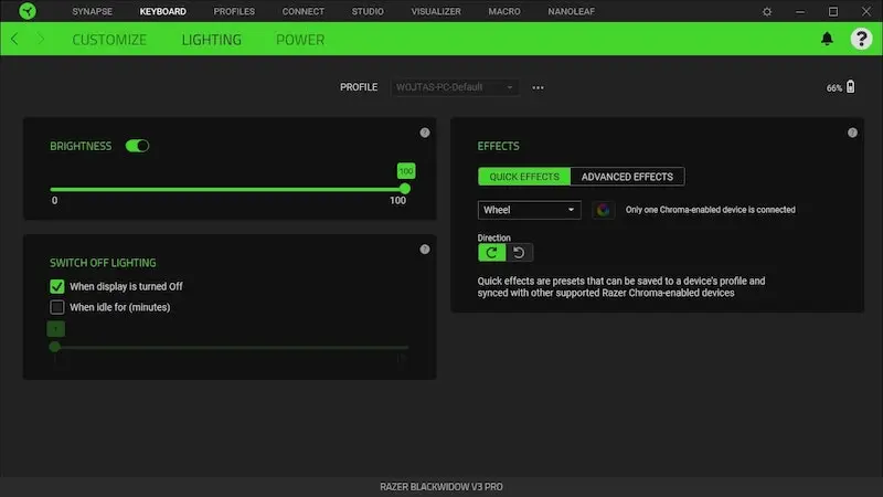 Razer BlackWidow V3 Pro