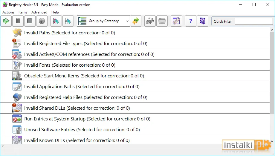 Okladka Registry Healer