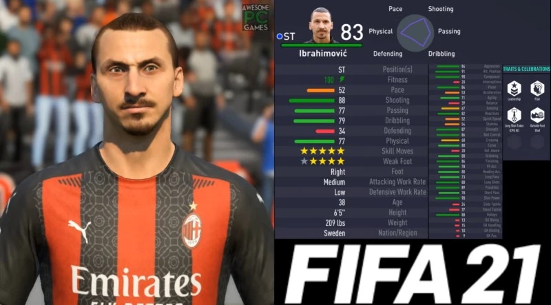 ibrahimovic fifa 21