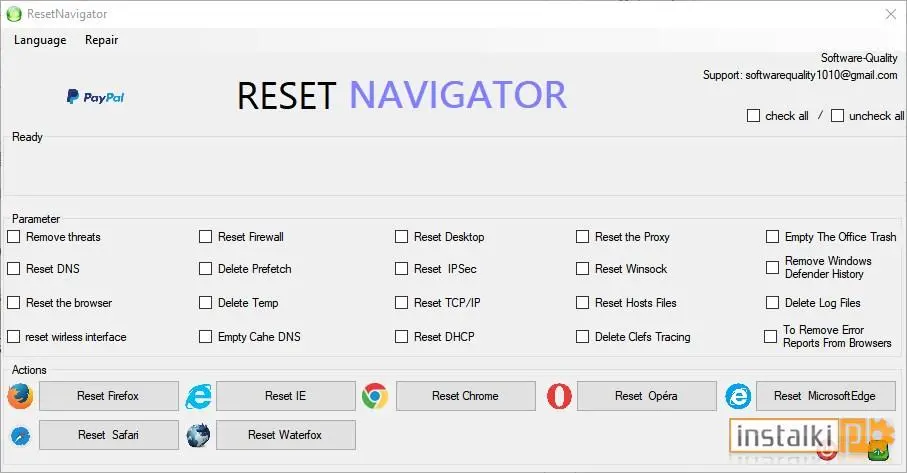 Reset Navigator