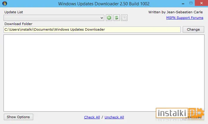 Okladka Windows Updates Downloader