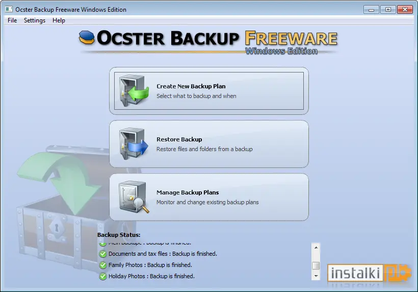 Okladka Ocster Backup Free