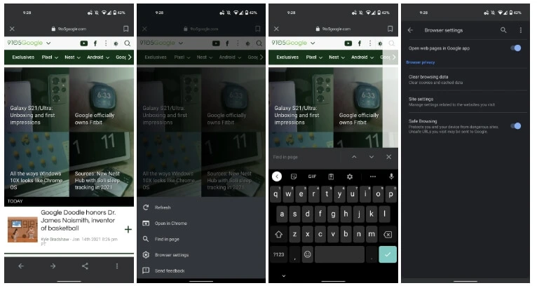google przegladarka projekt 1