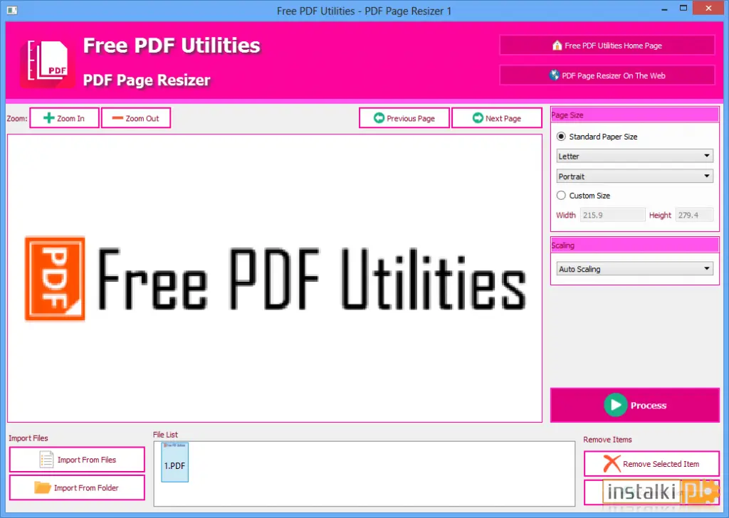 Okladka PDF Page Resizer