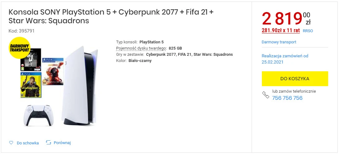 Konsola SONY PlayStation 5