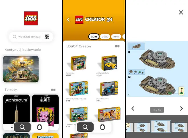 Instrukcje budowania LEGO