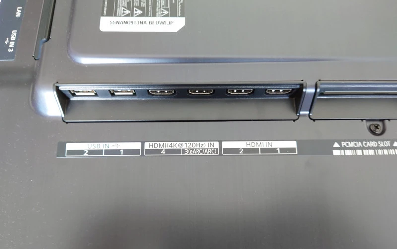 LG  NANO913 zlacza HDMI