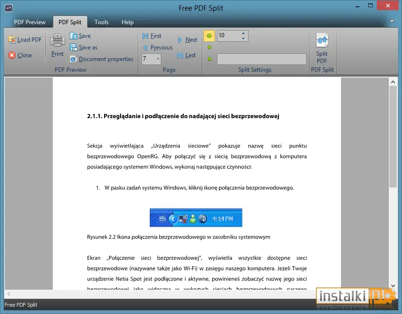 Free PDF Split