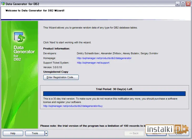 EMS Data Generator for DB2