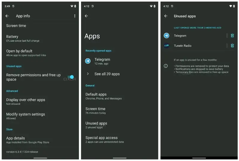 Android 12 pozwoli zahibernować nieużywane aplikacje