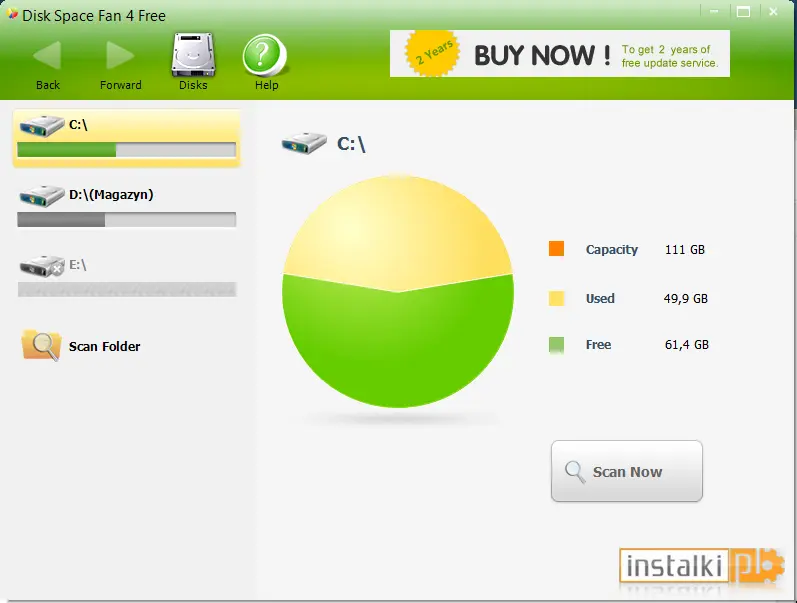 Okladka Disk Space Fan Free