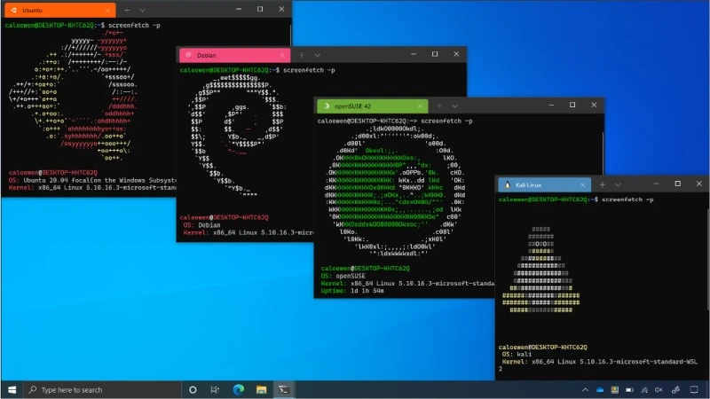 windows 10 linux gui