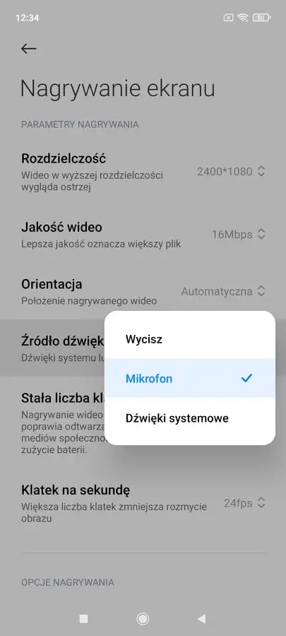 nagrywanie rozmow xiaomi 3