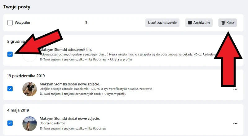facebook dziennik aktywnosci 5