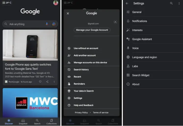 google interfejs zmiana 2
