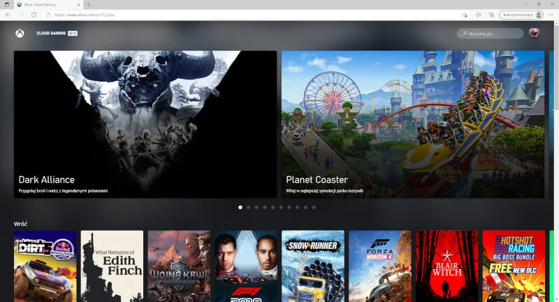 Xbox Cloud Gaming na PC