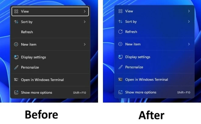 windows 11 menu kontekstowe