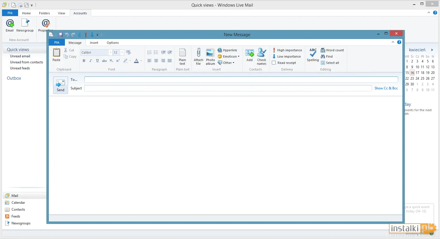 Okladka Windows Live Mail