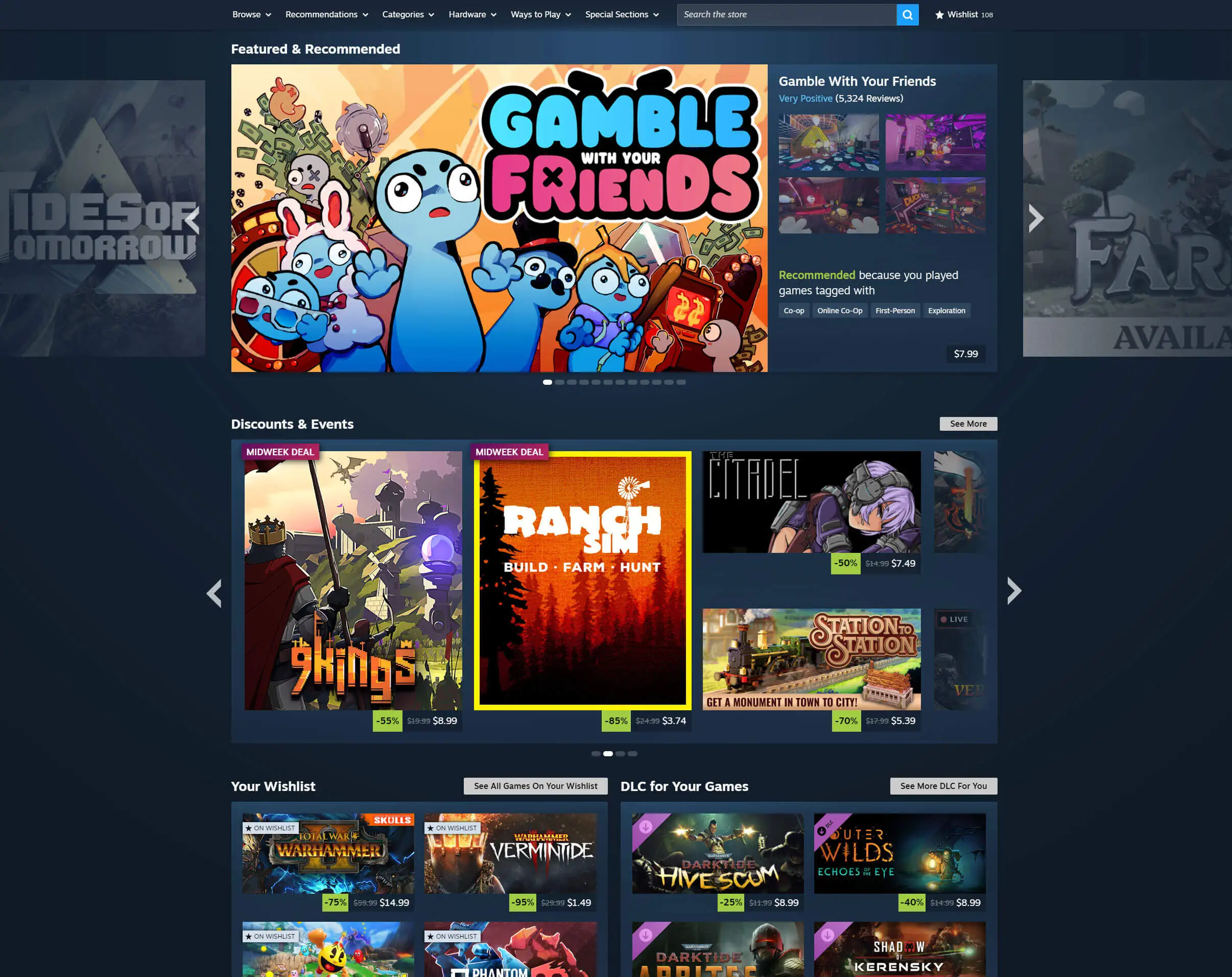 Steam właśnie się zmienił. Wchodzisz i widzisz zupełnie inny sklep